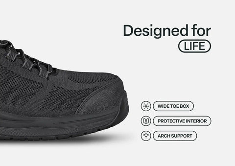 Cobalt Work Shoes - Black