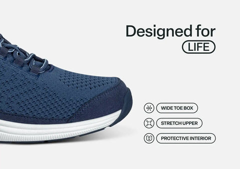Coral - Navy/Light Blue