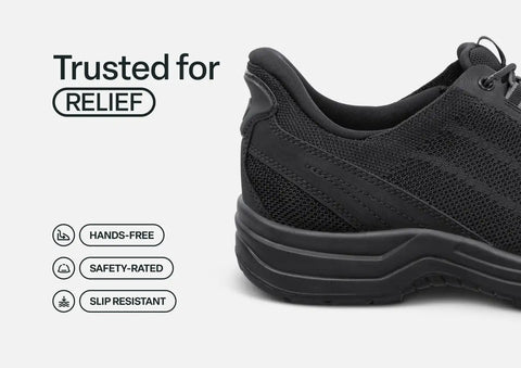 Onyx Hands-Free Work Shoes - Black
