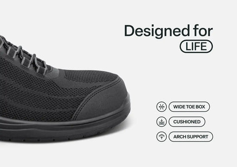 Onyx Hands-Free Work Shoes - Black